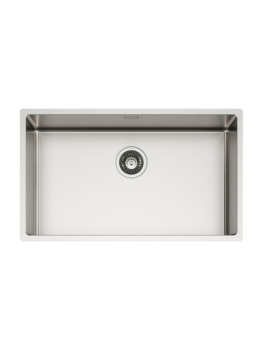 Elleci Esprit 700 LIE700SAC Drop-In Sink Inox Satin W74xD44cm Silver