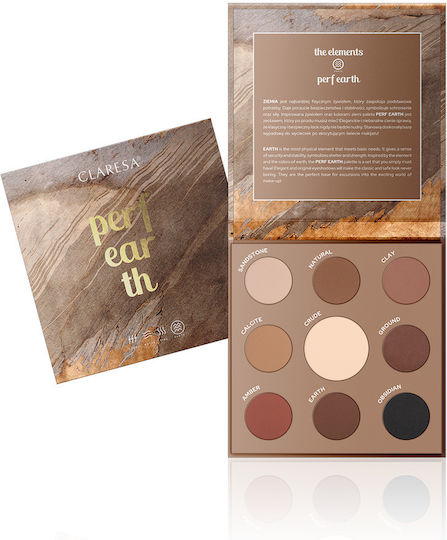 Claresa Matte Lidschatten Palette in Gepresster Form Perf Earth 12gr