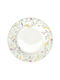 Easy-Life Plate Shallow made of Porcelain Multicolour with Diameter 26.5cm