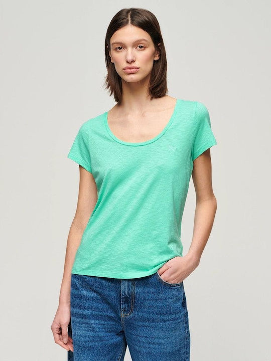 Superdry Damen T-shirt Aqua