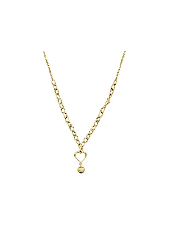 Vogue Halskette mit Design Herz aus Vergoldet Silber