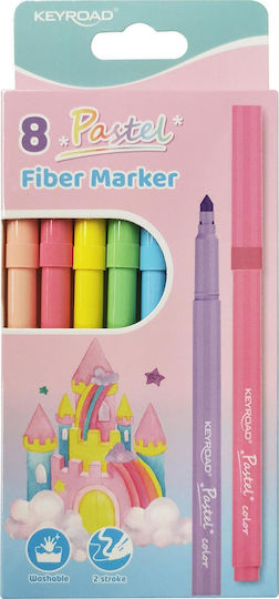 Keyroad Waschbare Zeichenmarker Set 8Stück