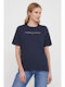 Tommy Hilfiger Γυναικείο T-shirt Navy Μπλε