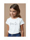 Mayoral Kids T-shirt Ecru