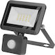 Orno Waterproof LED Flood Light 20W Natural White 4000K with Motion Sensor IP44