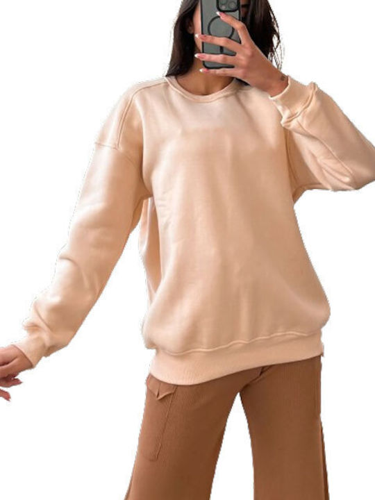 Chica Women's Long Sweatshirt Beige