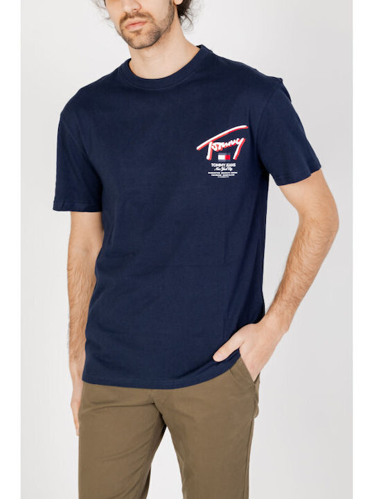 Tommy Hilfiger Ανδρική Μπλούζα Κοντομάνικη Navy...