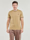 Fred Perry Men's Short Sleeve Blouse Brown