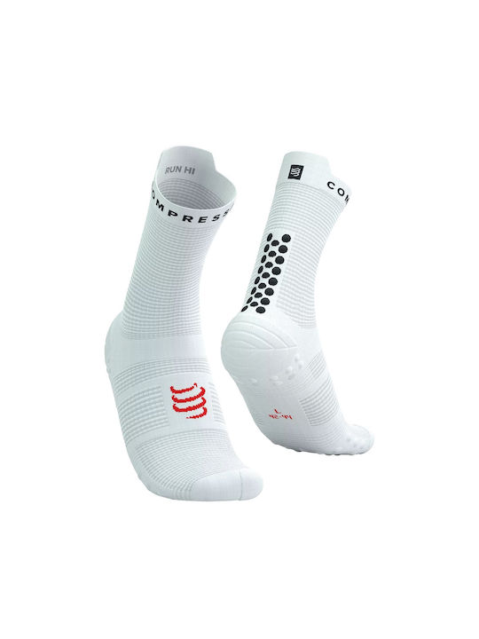 Compressport Racing Laufsocken Weiß 1 Paar