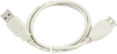 Gembird 0.75m USB 2.0 Cable A-Male to A-Female White (CC-USB2-AMAF-75CM/300)