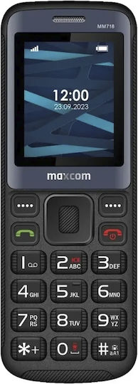 MaxCom MM718L Single SIM Κινητό με Κουμπιά Μαύρο
