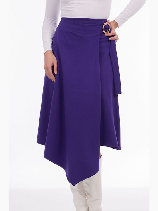 BelleFille Envelope Skirt in Purple color