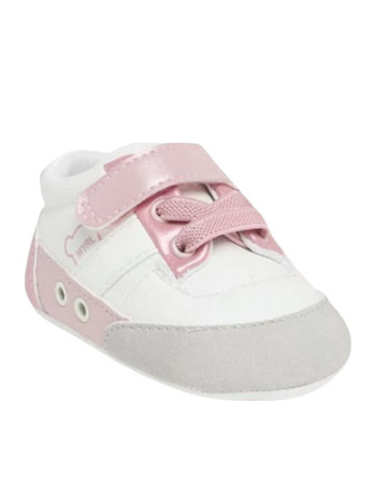 Mayoral Βρεφικά Sneakers Αγκαλιάς Λευκά