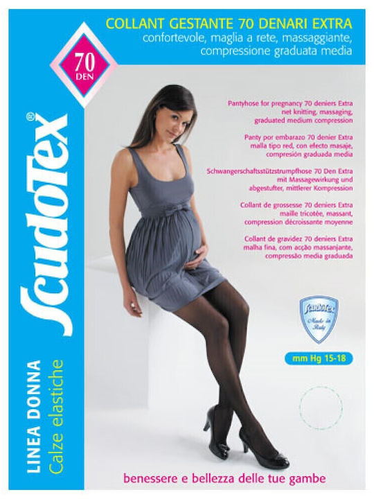 Scudotex Μαύρο Καλσόν Εγκυμοσύνης