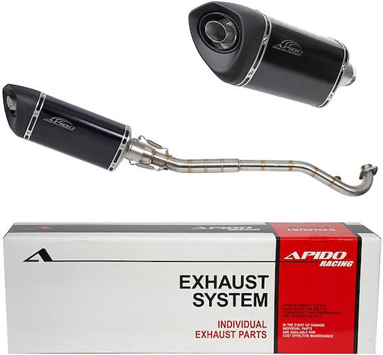 Apido Motorcycle Exhaust for Daytona Velos / Sprinter 125