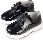 Babywalker Βαπτιστικά Δερμάτινα Oxfords Μπλε