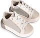 Babywalker Silver Baptism Leather Sneakers