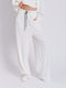 Collectiva Noir Women's Cotton Capri Trousers White