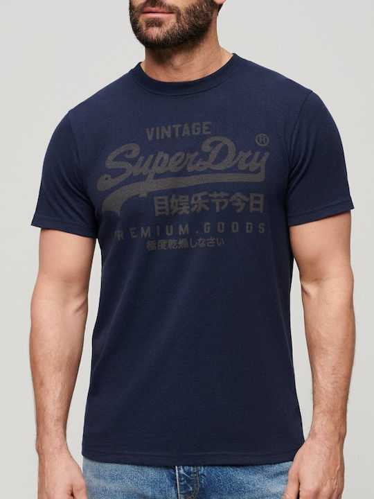 Superdry Vl Heritage T-shirt Blue M1011895A-97T | Skroutz.mt