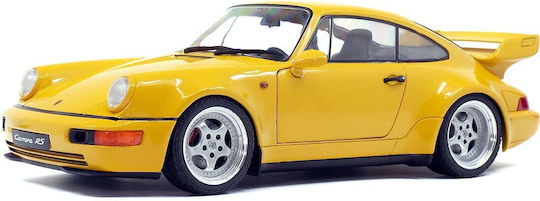 Solido Porsche 911 964 Φιγούρα Μοντελισμού Αυτοκίνητο Κίτρινη σε Κλίμακα 1:18