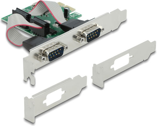 DeLock DeLock PCIe Karte Mit 2 RS232 DB9 Seriellen Anschlüssen