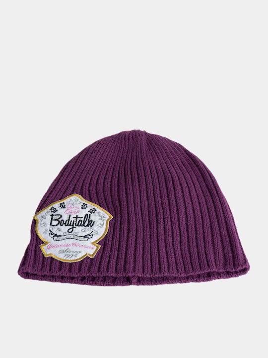 Beanie Ανδρικός Σκούφος Πλεκτός σε Μωβ χρώμα