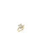 Guess Women's Gold Plated Steel Ring with Zircon