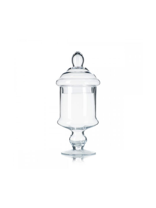 Palma Emporio Decorative Vase Transparent 14x33cm