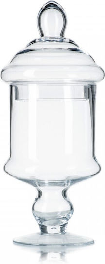 Palma Emporio Decorative Vase Transparent 14x33cm