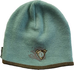 Beanie Γυναικείος Reversible Σκούφος Πλεκτός σε Τιρκουάζ χρώμα
