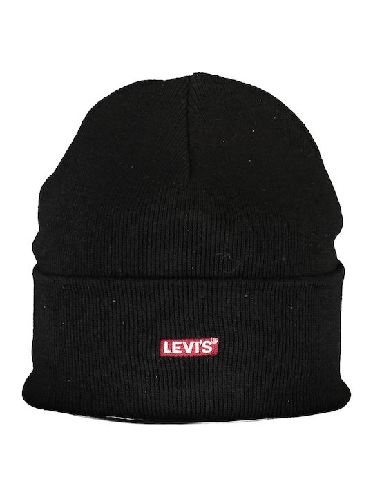 Levi's Beanie Ανδρικός Σκούφος Πλεκτός σε Μαύρο χρώμα