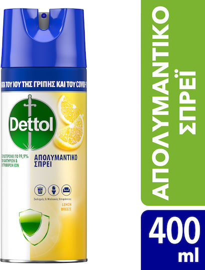 Dettol Καθαριστικό Spray Γενικής Χρήσης με Απολυμαντική Δράση Λεμόνι 400ml