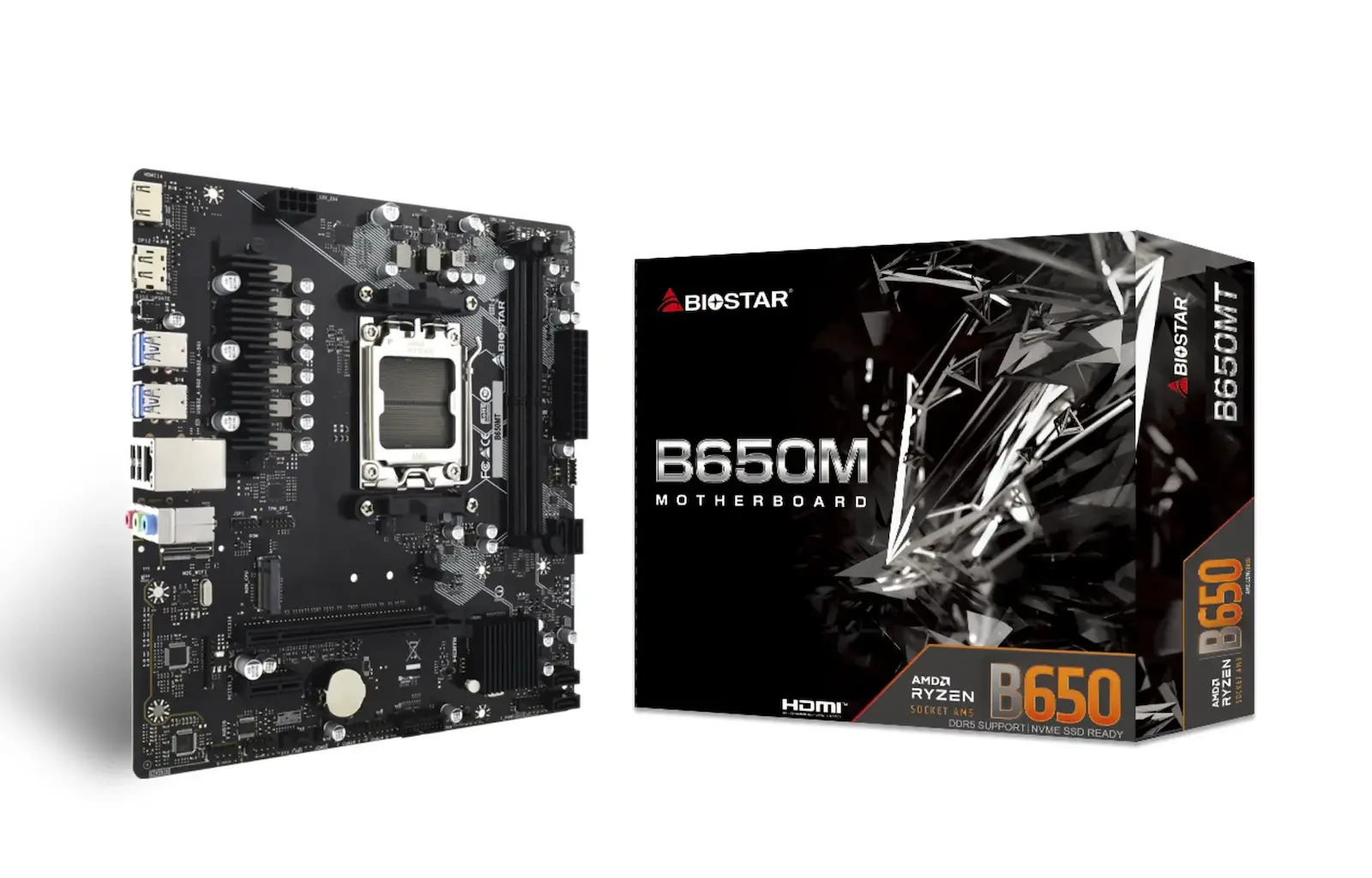 Biostar Motherboard Micro ATX με AMD AM5 Socket (B650MT)