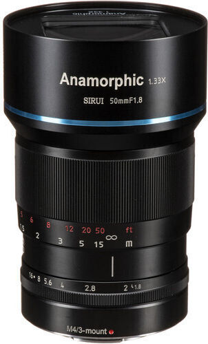 Crop Obiectiv Foto Anamorphic 1.33x L Fix pentru Montura Leica L Black