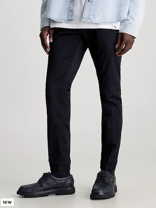 Calvin Klein Trousers Elastic Black