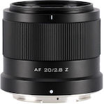 Viltrox Full Frame Φωτογραφικός Φακός AF 20mm f/2.8 E Wide Angle για Nikon Z Mount Black