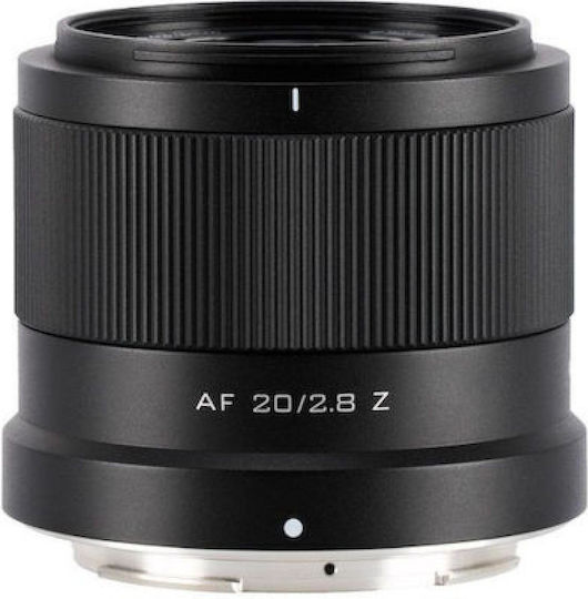 Viltrox Full Frame Camera Lens AF 20mm f/2.8 E Wide Angle for Nikon Z Mount Black