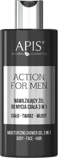 Apis Natural Cosmetics Αφρόλουτρο σε Gel για Άνδρες με Υαλουρονικό Οξύ Ενυδατικό 300ml