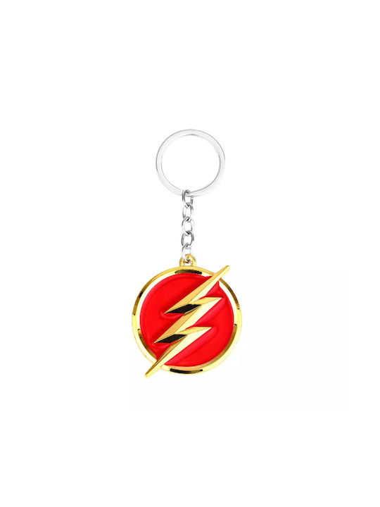 Μπρελόκ Έμβλημα Flash Αστραπή Στην Πίσω Όψη Λογότυπο Shazam Μεταλλικό Κόκκινο