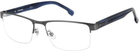 Carrera Metal Eyeglass Frame Gray 8888 R80