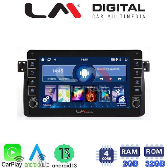 LM Digital Auto-Audiosystem für BMW Serie 3 (E46) 1998>2005 (Bluetooth/USB/WiFi/GPS/Apple-Carplay/Android-Auto)
