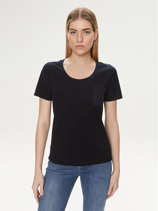 Benetton Women's T-shirt Dark Blue