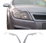 Motordrome Front Headlights Eyebrows for Opel Astra