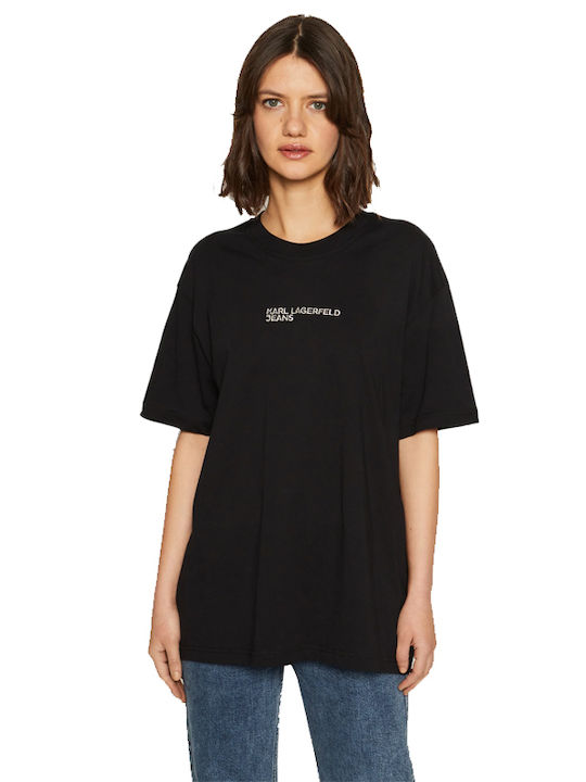 Karl Lagerfeld Damen Sport T-Shirt Black