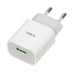 iBox Φορτιστής Χωρίς Καλώδιο με Θύρα USB-A 12W Λευκός (C-41)