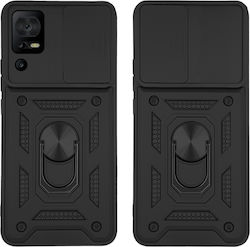 Sonique Back Cover Silicone / Plastic Durable Black (TCL 40 SE)