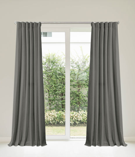 Palatex Dora Verdunkelung mit Bleistiftfalten Grau 140x270cm Palatex Dora Verdunkelung mit Bleistiftfalten Grau 140x270cm