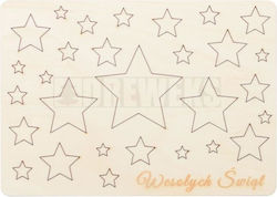 Art & Hobby Wooden Stars