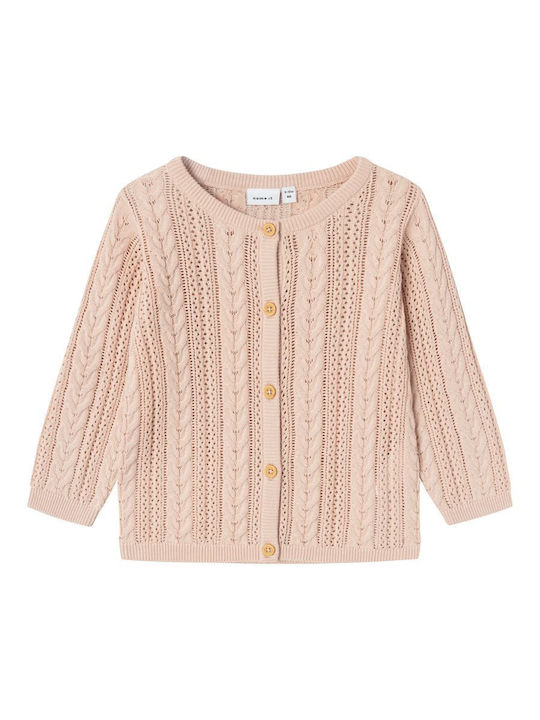 Name It Kids Cardigan Knitted Pink