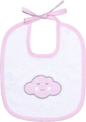 Baby Star Cloud Waterproof Bib from 100% Cotton with Lace Band Pink